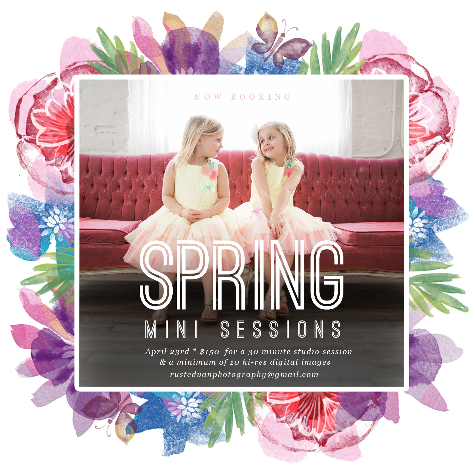 Spring Mini Sessions – Everett Studio Location